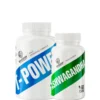 Ashwagandha 60 kapsler + T-Power Testo DAA 200 kapsler