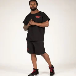 Augustine Old School Shorts, Black/Red