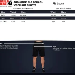 Augustine Old School Shorts, Black/Red