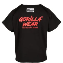 Augustine Old School Work Out Top, Black/Red