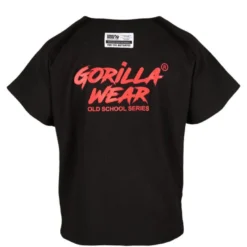 Augustine Old School Work Out Top, Black/Red