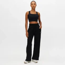 Base Sweat Wide Pants, Black