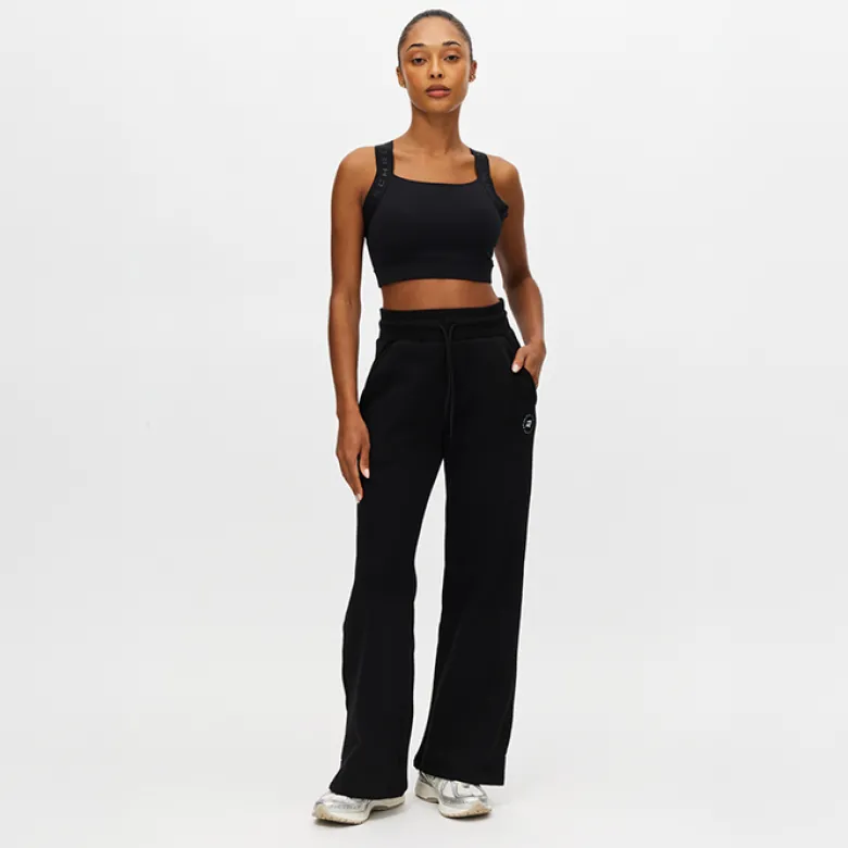Base Sweat Wide Pants, Black