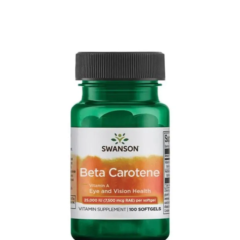 Betakaroten 25000 Iu (7,500 mcg Rae) 100 mjuka kapslar