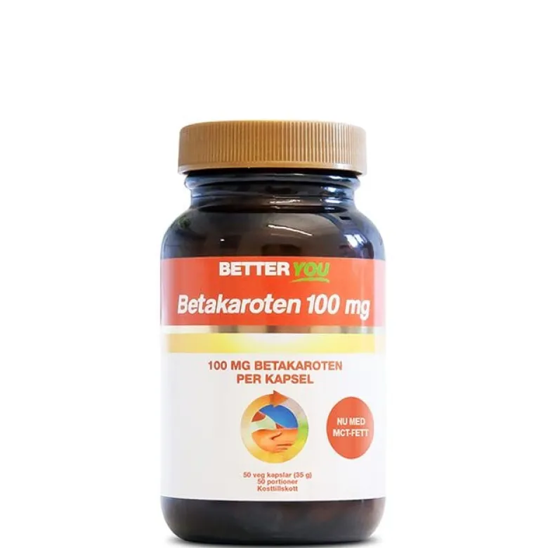 Betakaroten 100 mg 50 kapslar