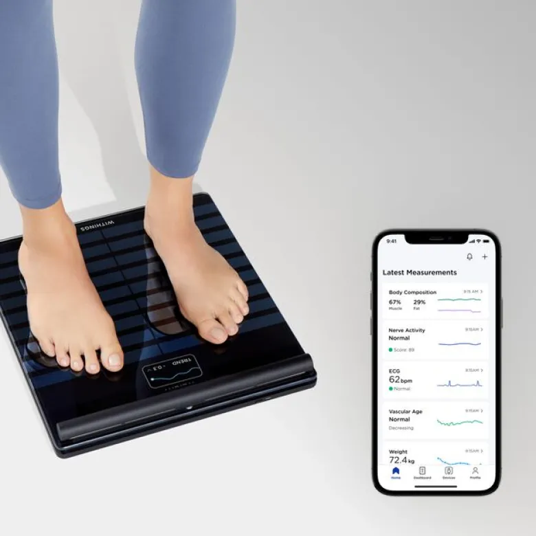 Body Scan Diagnostisk Personvekt Svart