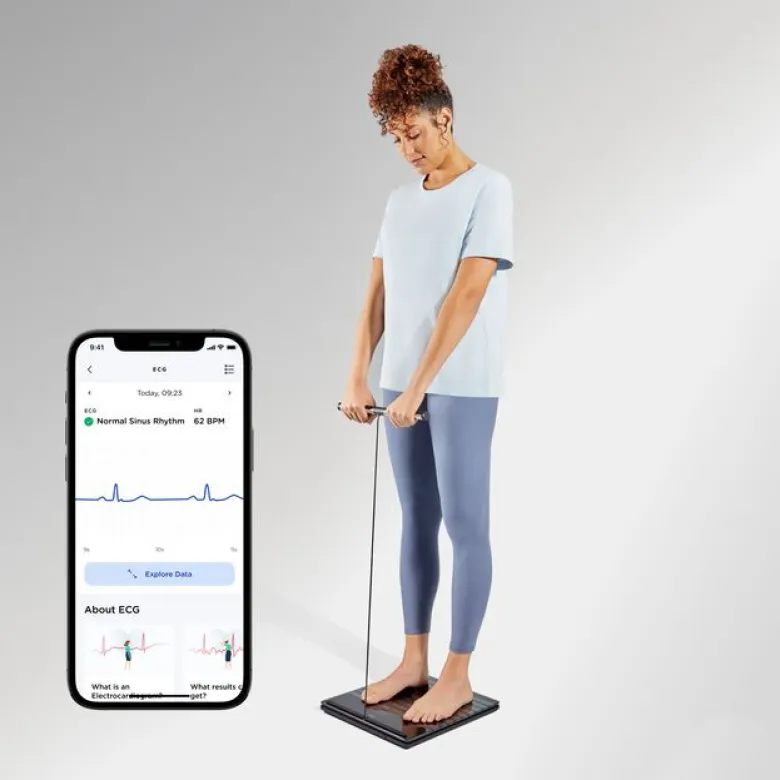 Body Scan Diagnostisk Personvekt Svart