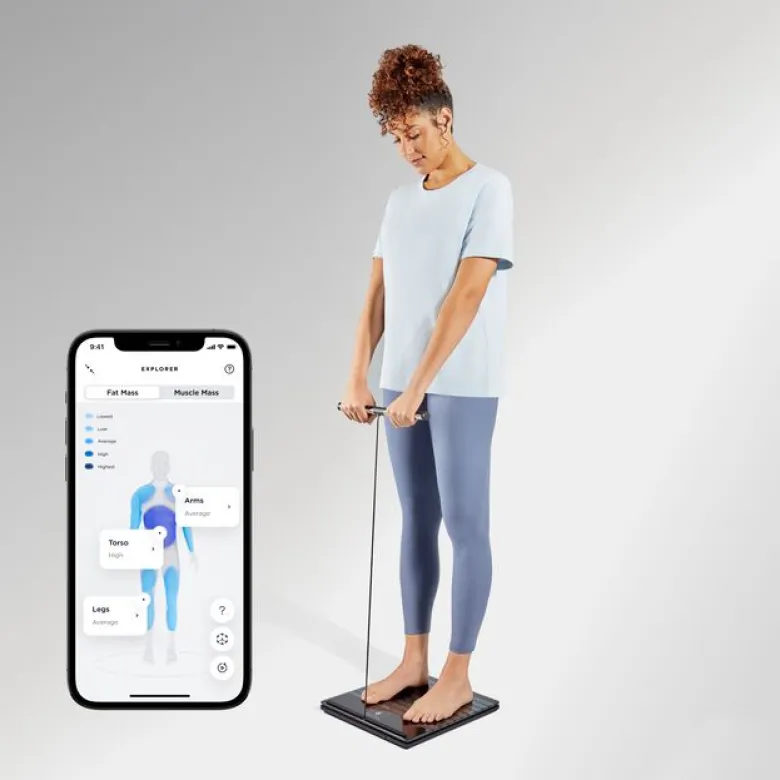 Body Scan Diagnostisk Personvekt Svart