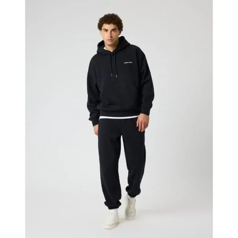 Borg Oversized Hoodie, Black Beauty