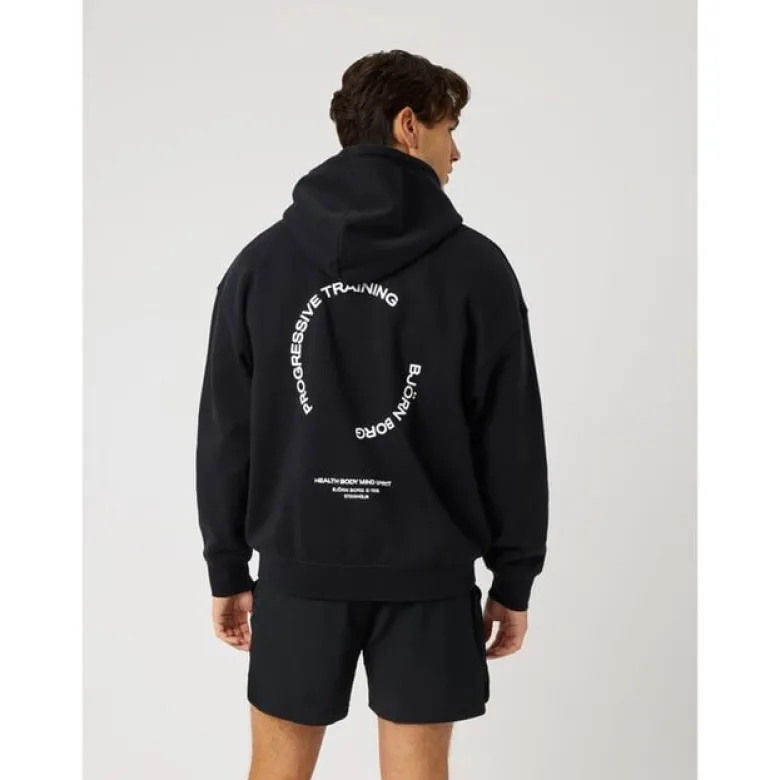 Borg Oversized Hoodie, Black Beauty