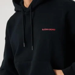 Borg Oversized Hoodie, Black Beauty