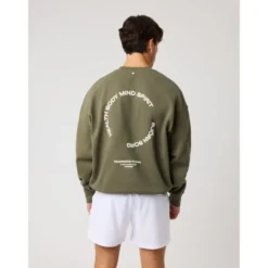 Borg Oversized Sweatshirt, Kalamata
