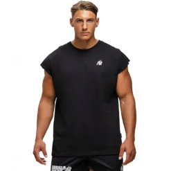 Bouse Cut Off Tank Top, black