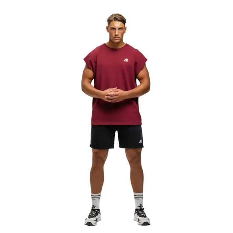 Bouse Cut Off Tank Top, Burgundy