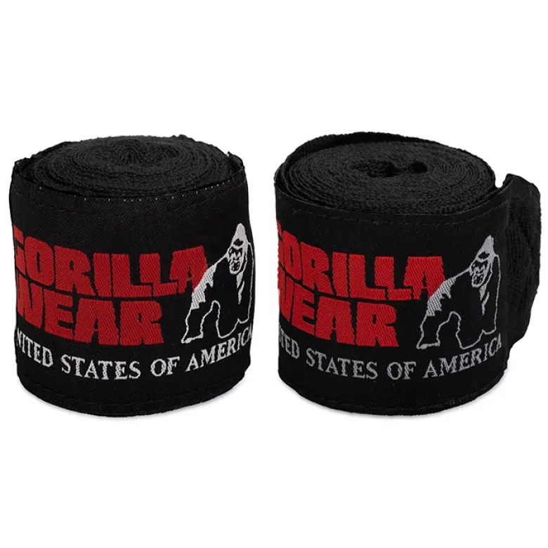 Boxing Hand Wraps, Black, 2,5 m