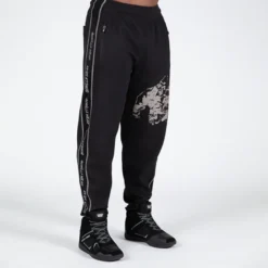 Buffalo Old School Workout Pants, Black/Grey