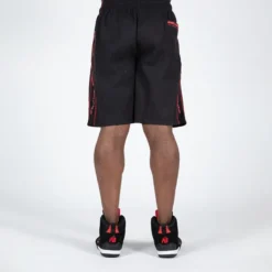 Buffalo Old School Workout Shorts, Black/Red