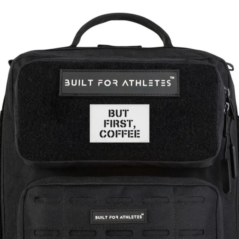 Built for Athletes But First Coffee Velcro Patch