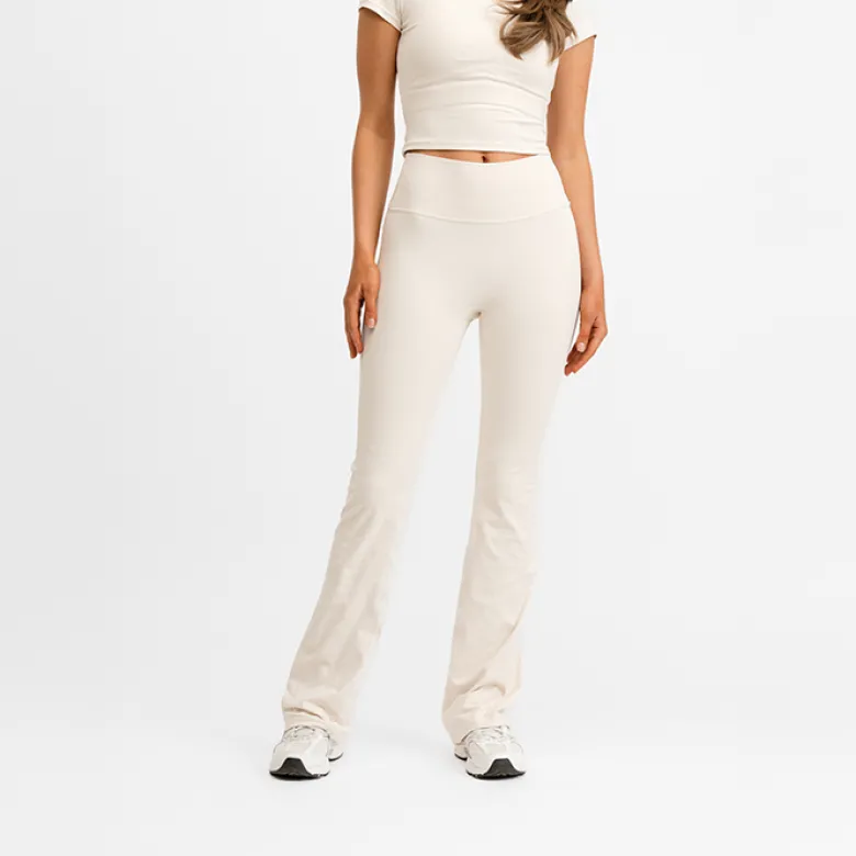 Butter Soft Flare Tights Cream White