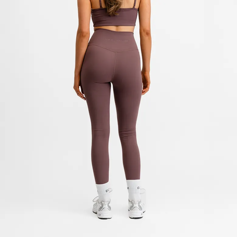 Butter Soft High Waist Tights, Dark Mauve