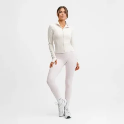 Butter Soft Zip Cardigan Cream White