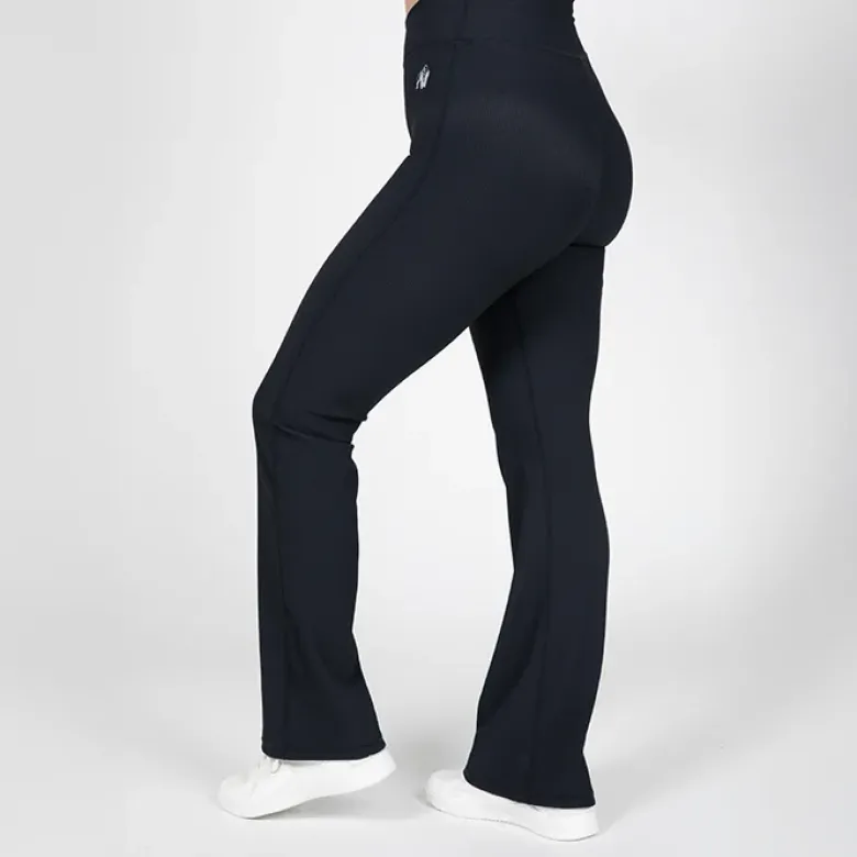 Carmen Flared Leggings, Black
