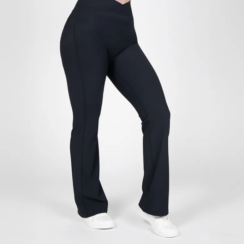 Carmen Flared Leggings, Black