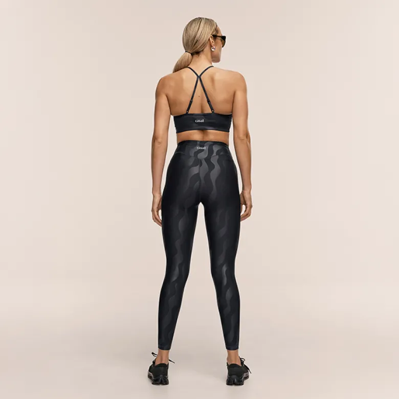 Casall Heat Printed High Waist Tights Black Geo
