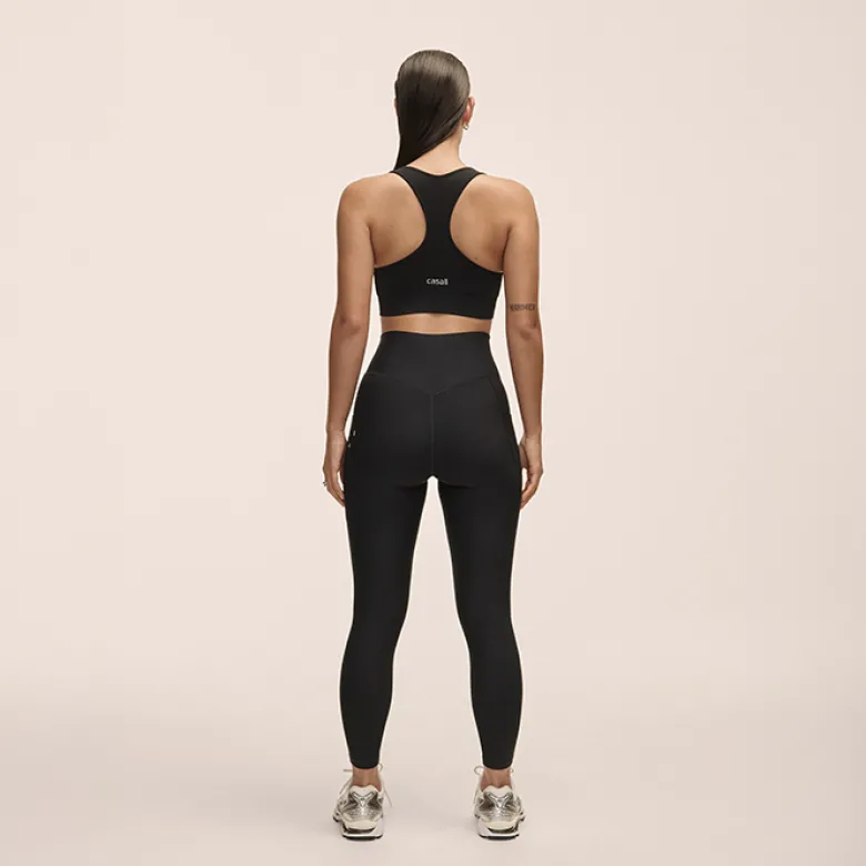 Casall Pure Pocket High Waist Tights, Black