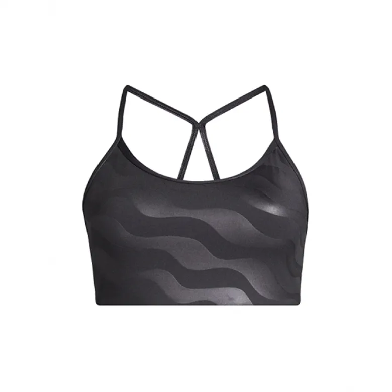 Casall Sleek Strappy Sports Bra Printed Black Geo
