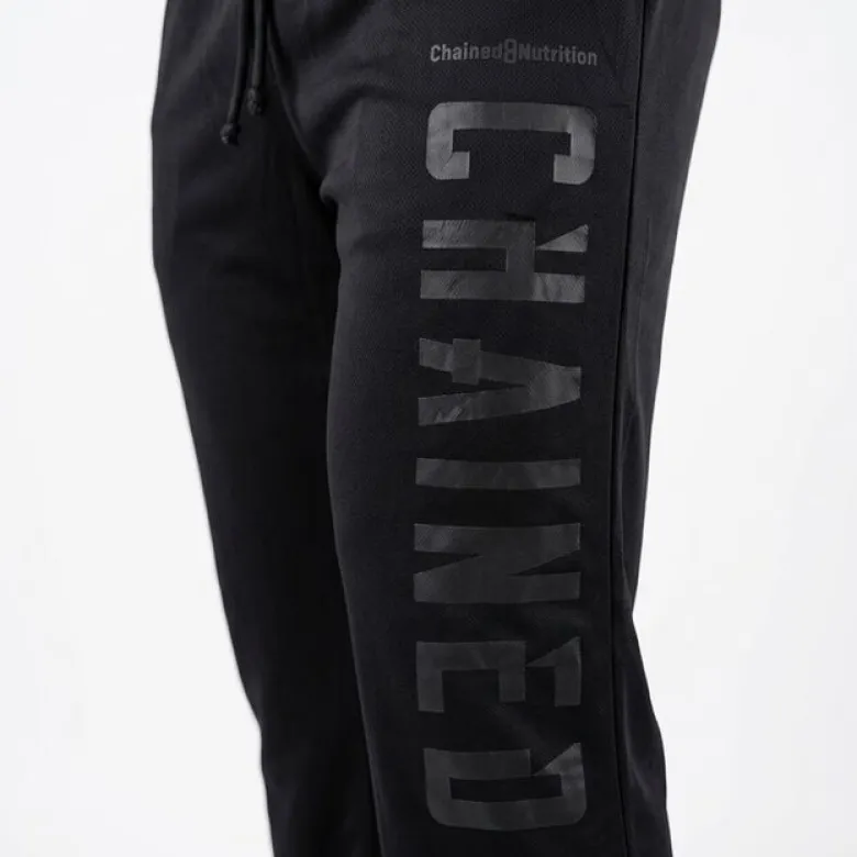 Chained Straight Mesh Pants Black/Black