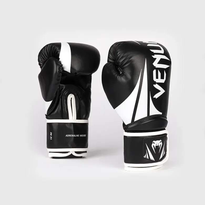 Challenger 2.5 Boxing Gloves Black/White, 10oz