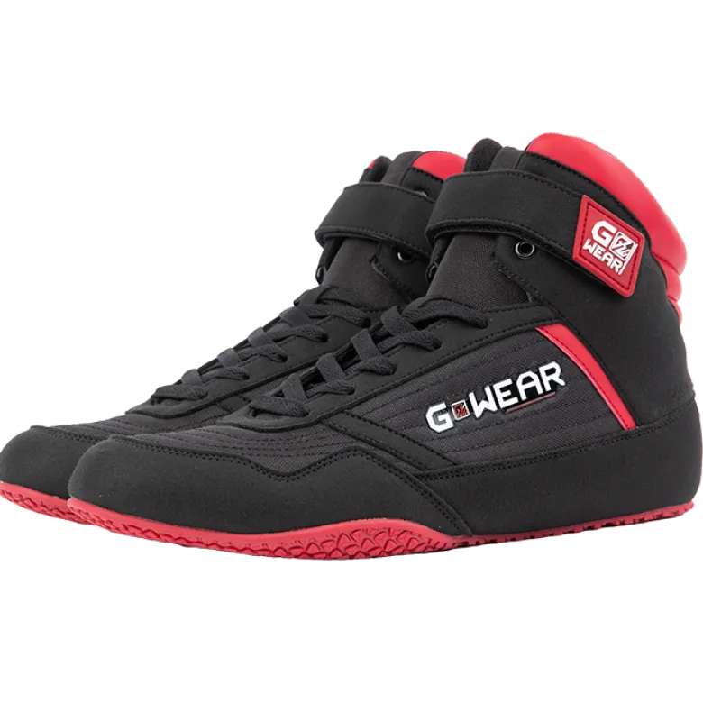 Classic High Tops, black/red