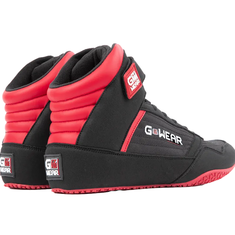 Classic High Tops, black/red