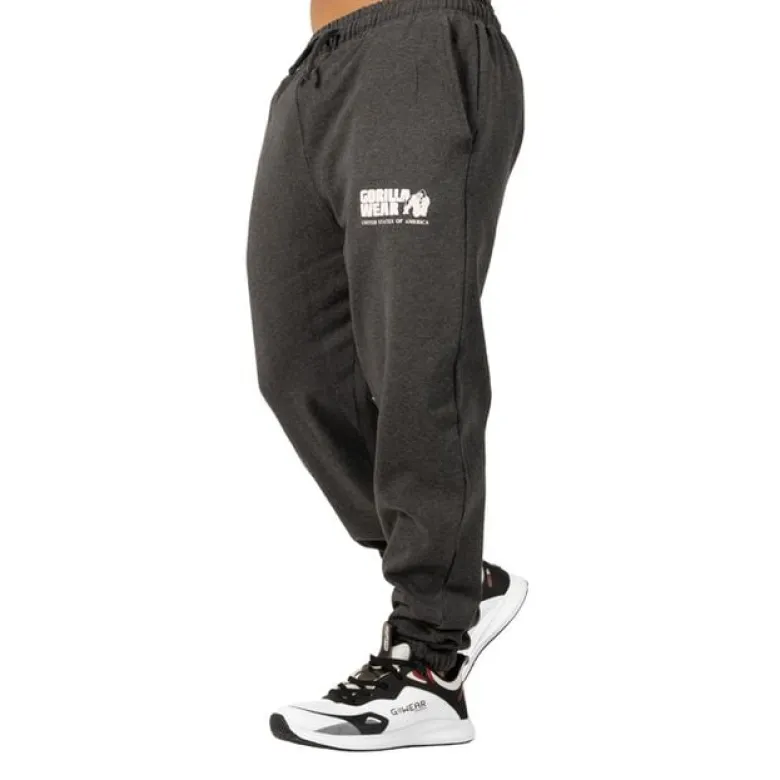 Classic Oversized Sweatpants, Dark Grey Melange