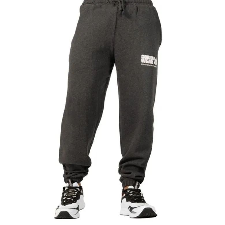 Classic Oversized Sweatpants, Dark Grey Melange