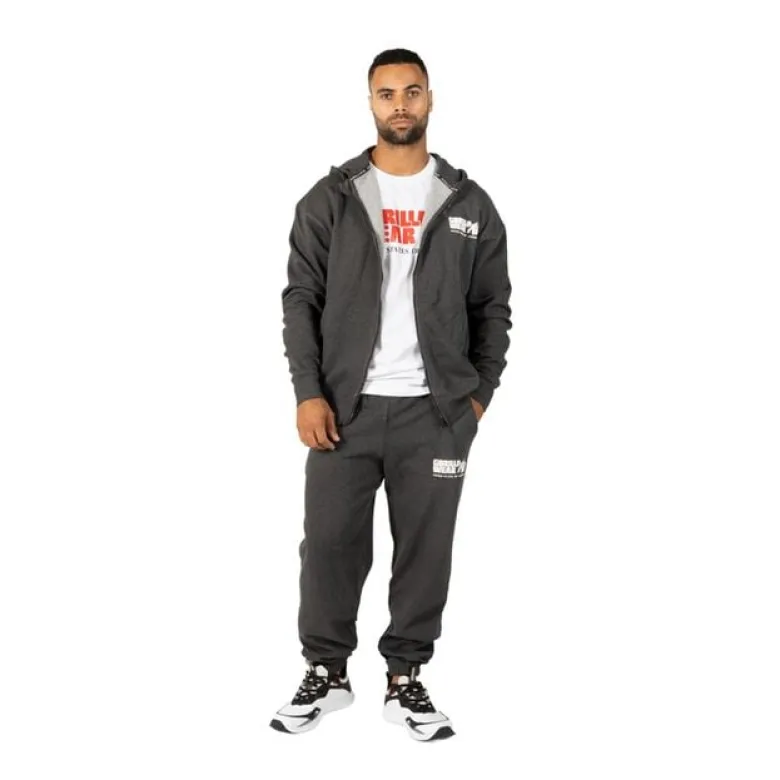 Classic Oversized Sweatpants, Dark Grey Melange