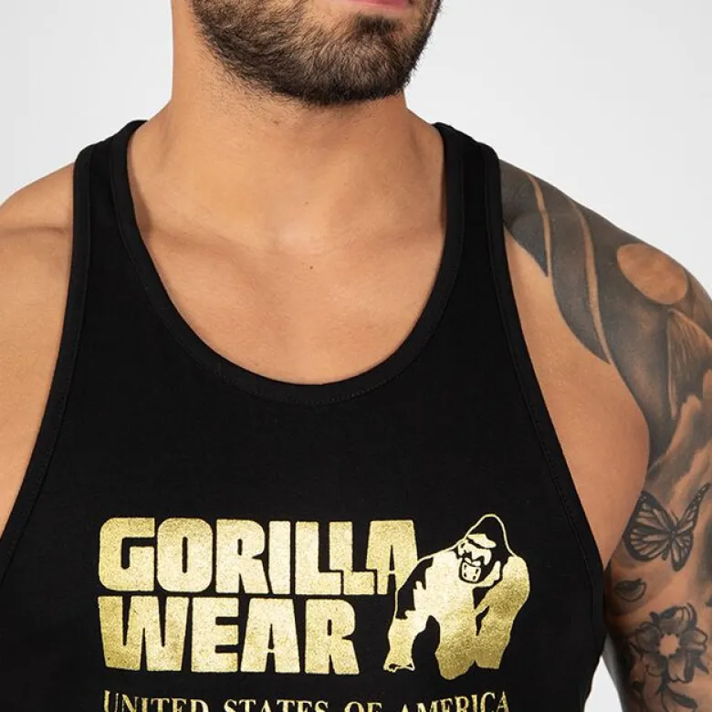 Classic Tank Top, Black/Gold