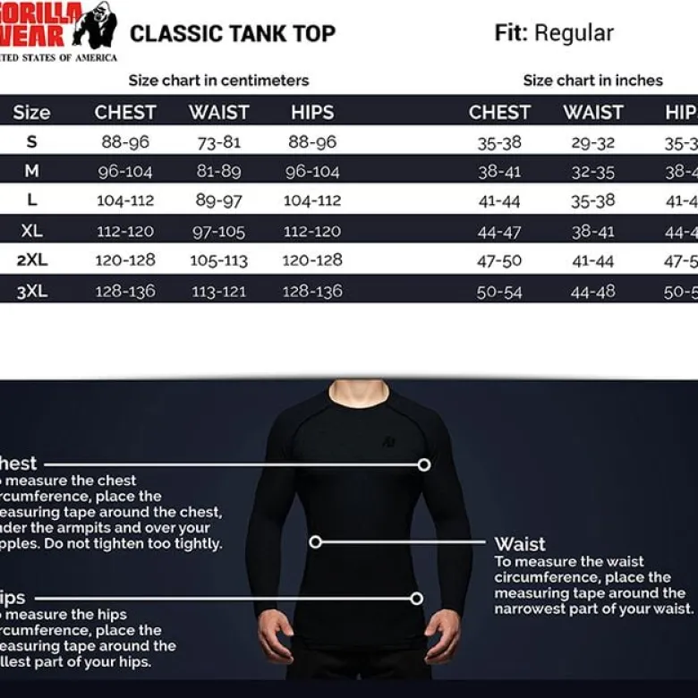 Classic Tank Top, Black/Gold
