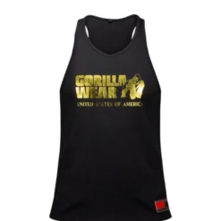 Classic Tank Top, Black/Gold