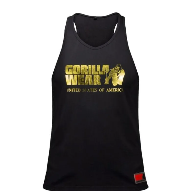 Classic Tank Top, Black/Gold