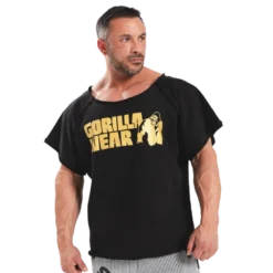 Classic Workout Top, Black/Gold