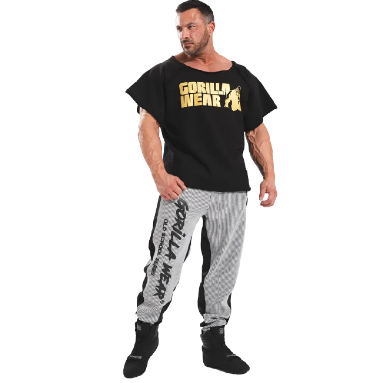 Classic Workout Top, Black/Gold
