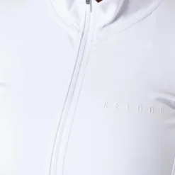 Clean Zip Longsleeve, Vit