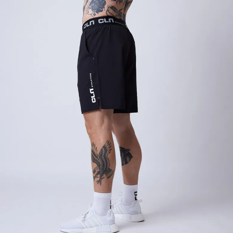 CLN Dino Stretch Shorts, Black