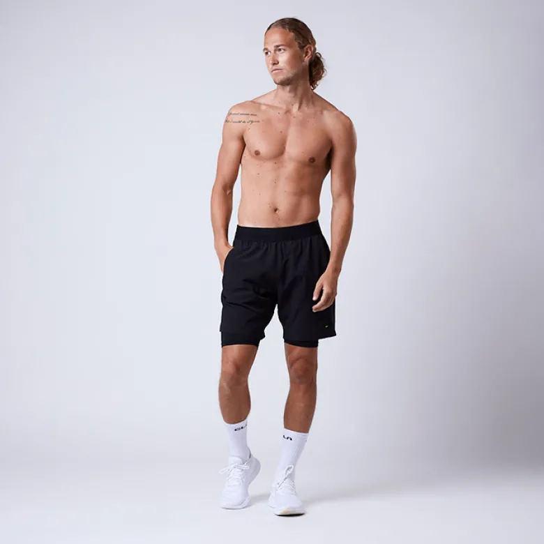 CLN Rep 2 in 1 Shorts, Black