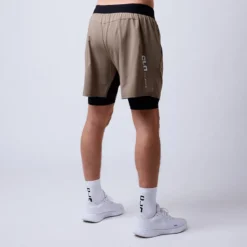 CLN Rep 2 in 1 Shorts, Dark Khaki