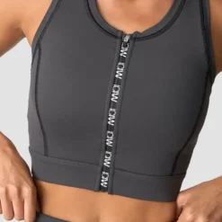 Contrast Sports Bra, Dark Grey