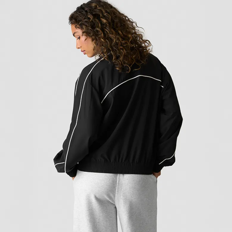 Contrast Track Jacket, Black