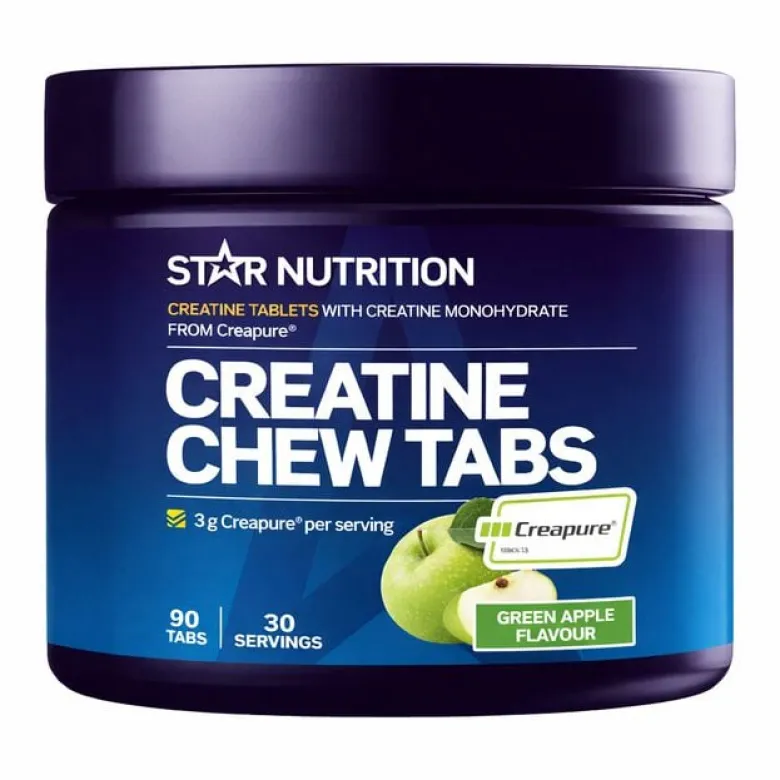 Creatine Chew Tabs, Green Apple, 90 tabs